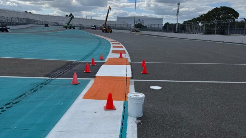 racetrack markings post race reinstate