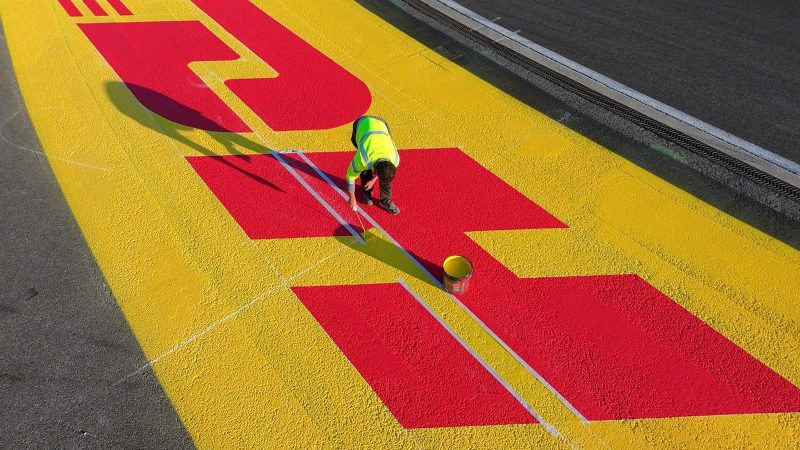 racing circuit branding installation roadgrip