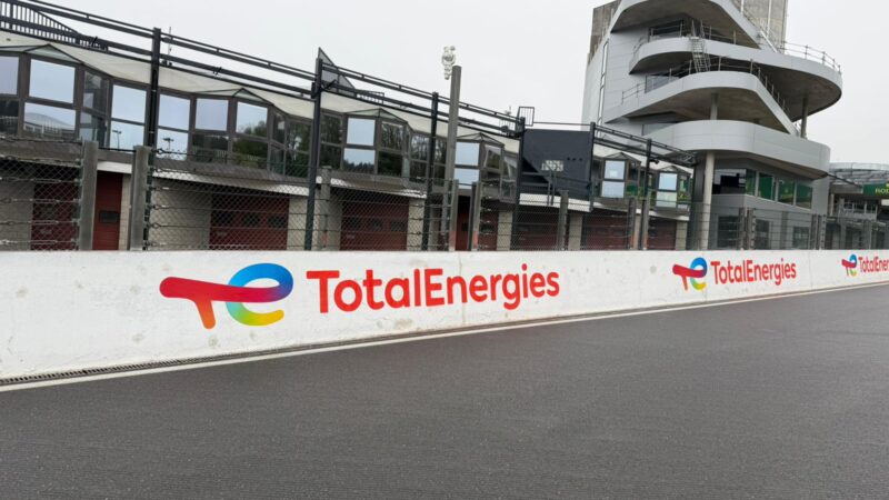 racing circuit branding walls