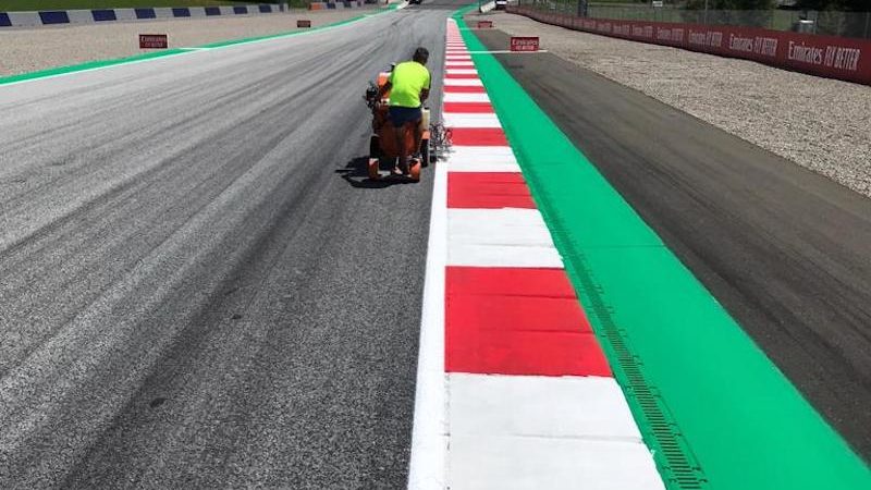 red bull austria F1 track preparation