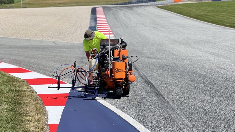 red bull ring F1 track marking
