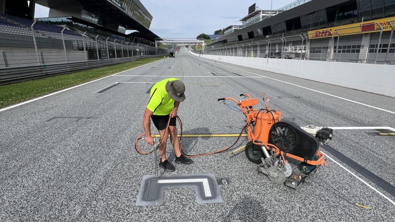 red bull ring grid painting roadgrip