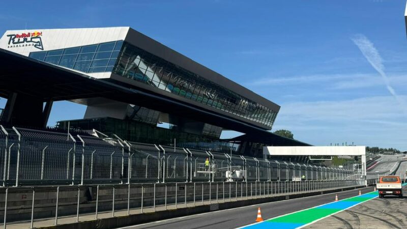 red bull ring pitlane painting