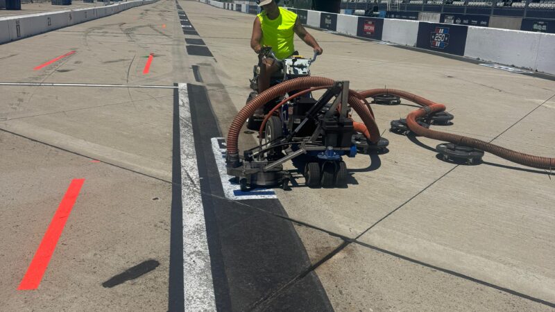 removing paint markings from race circuits roadgrip