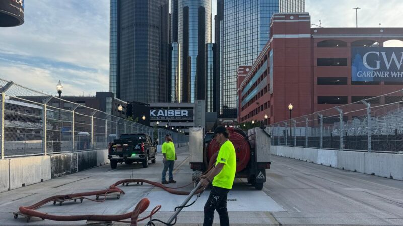 removing street circuit finish line detroit