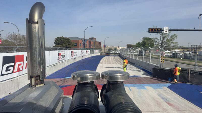 removing track paint machine