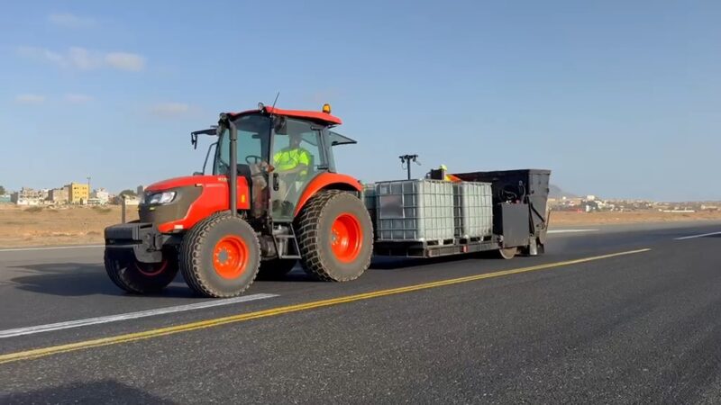 rhinophalt treatment on the runway roadgrip