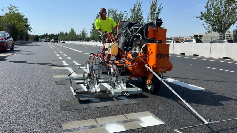 road marking madrid