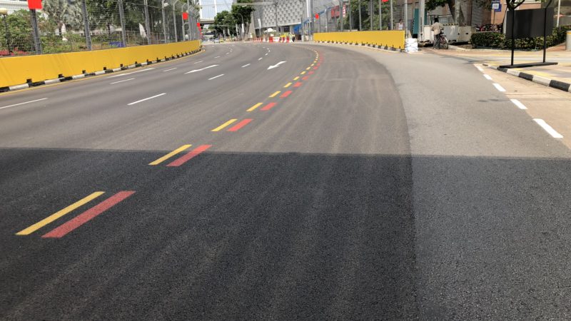 road markings race circuit