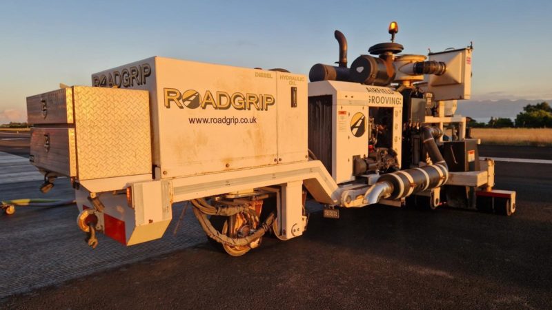 roadgrip airfield grooving machine