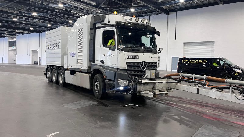 roadgrip paint removal truck UHP