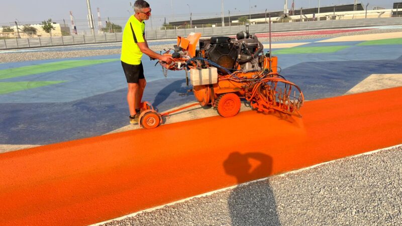 roadgrip painting orange track