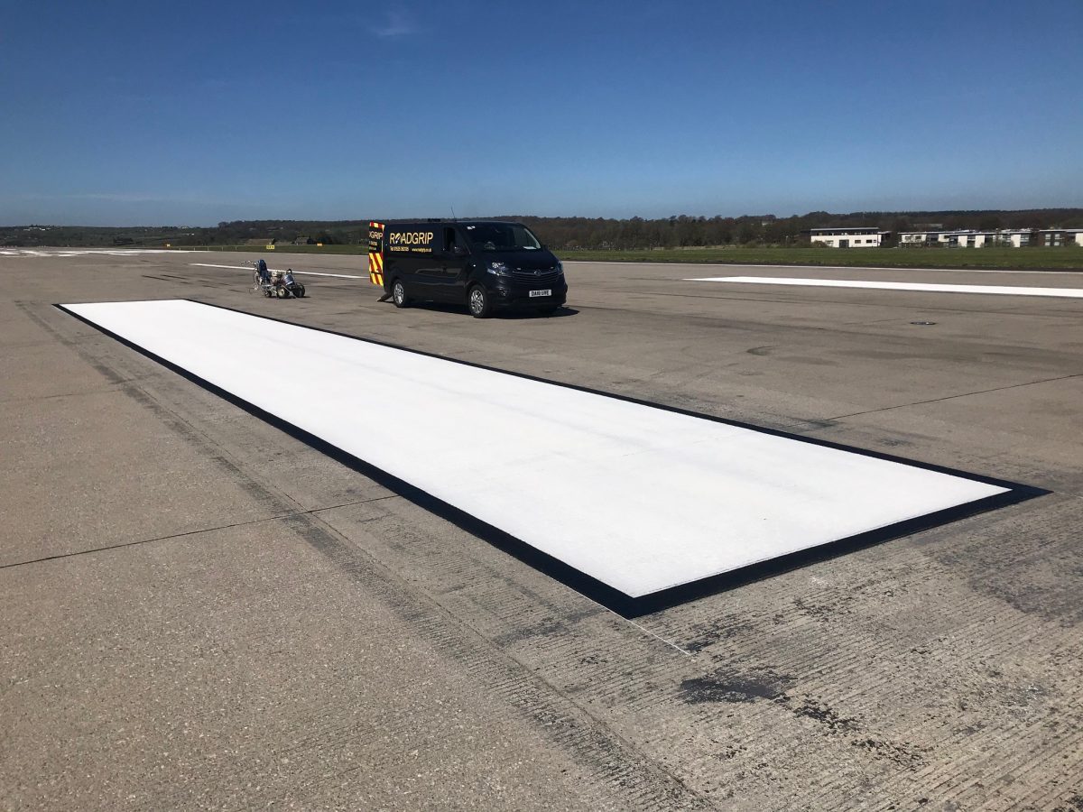 Runway Marking Refresh Painting, Leeds Bradford Airport Roadgrip
