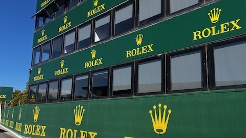 rolex branding motorsport roadgrip