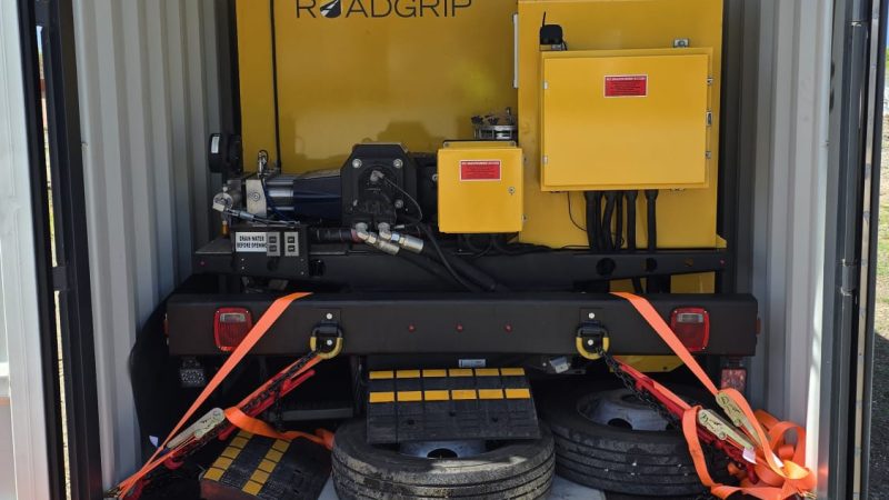 rubber removal machinery transportation