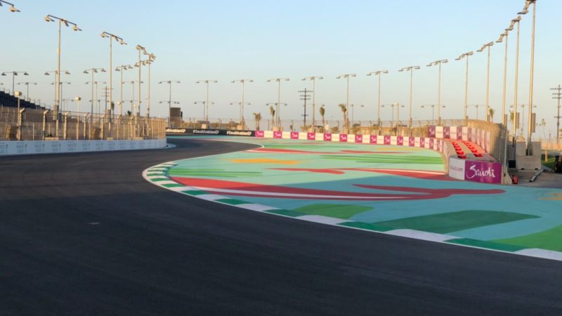 run off design saudi F1 roadgrip