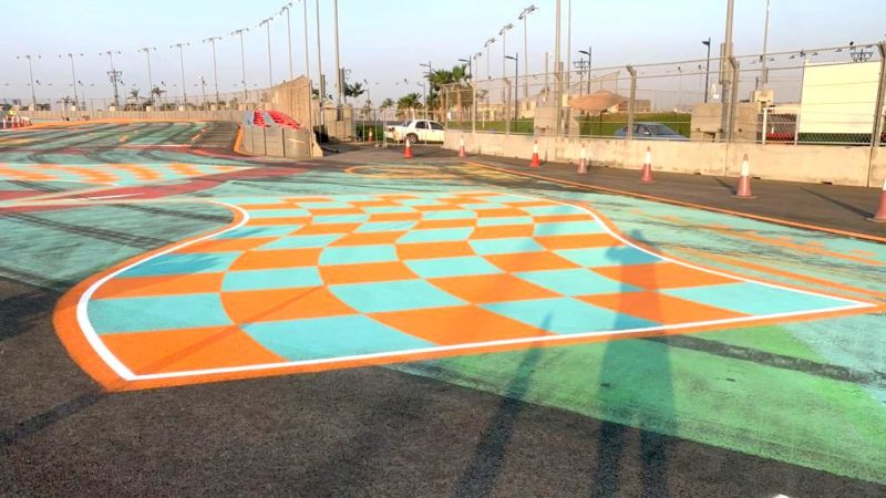 run off design track painting roadgrip