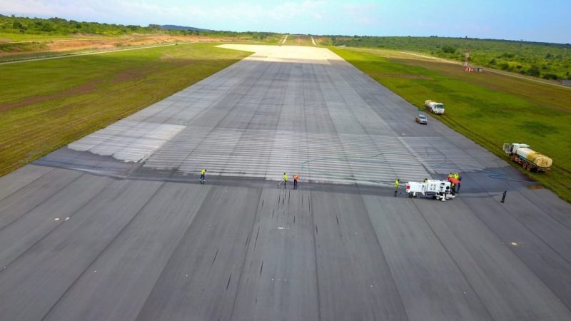 runway grooving kabaale uganda