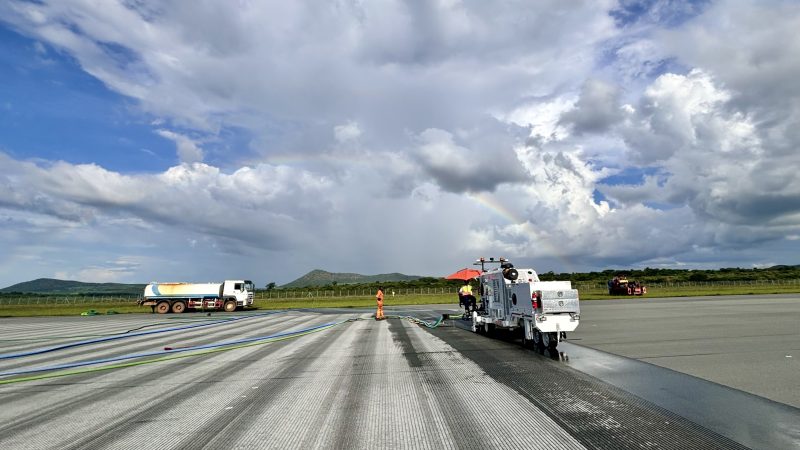 runway grooving uganda