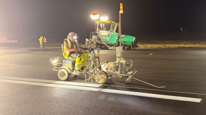 runway improvement temporary markings