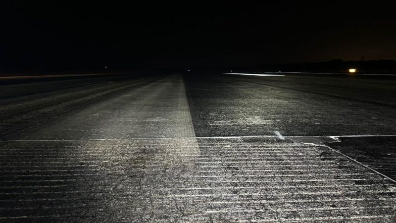 runway rubber build up panama
