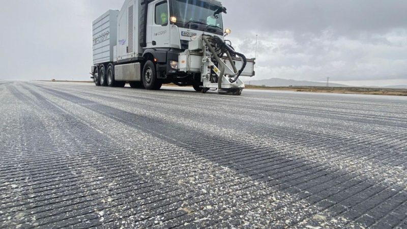 runway rubber removal falklands roadgrip