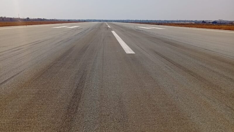 runway rubber removal zambia africa