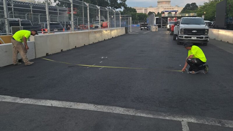 setting out temporary indycar circuit washington