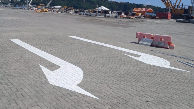shipping port wayfinding marking