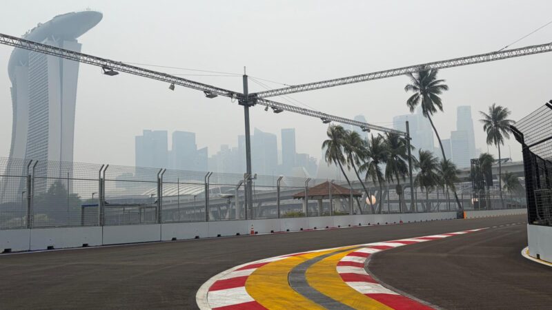 singapore marina bay circuit painting