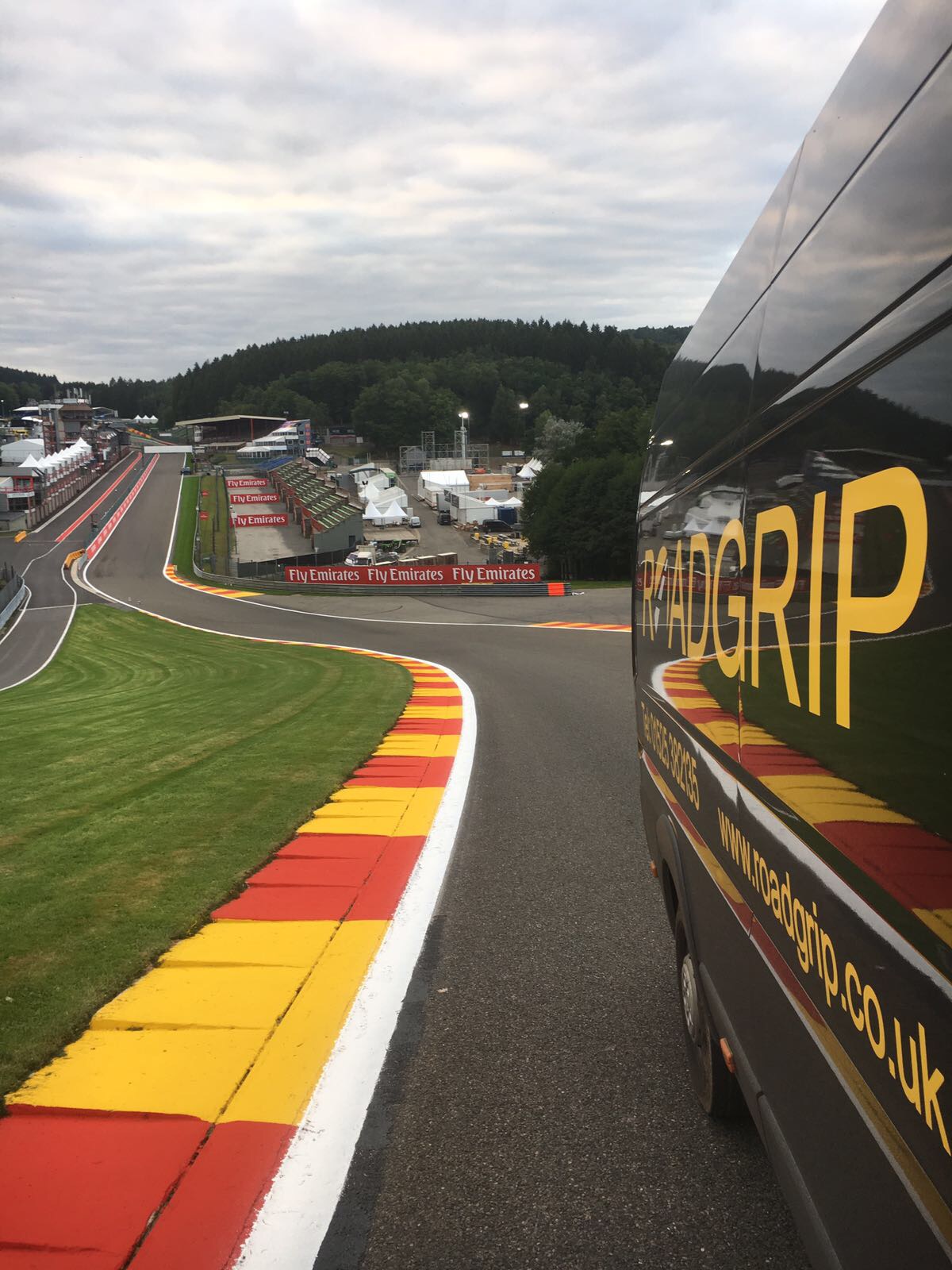 Race Track Marking at Spa Circuit Belgium - Roadgrip