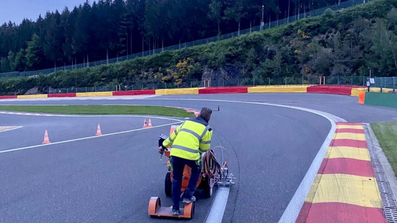 spa belgium track painting