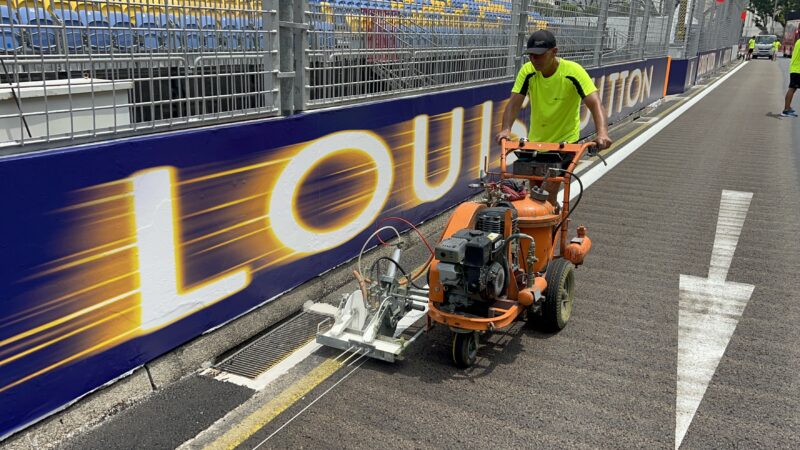 sporting line painting roadgrip
