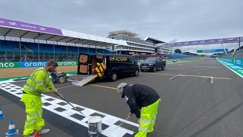 start line grid marking motorsport roadgrip