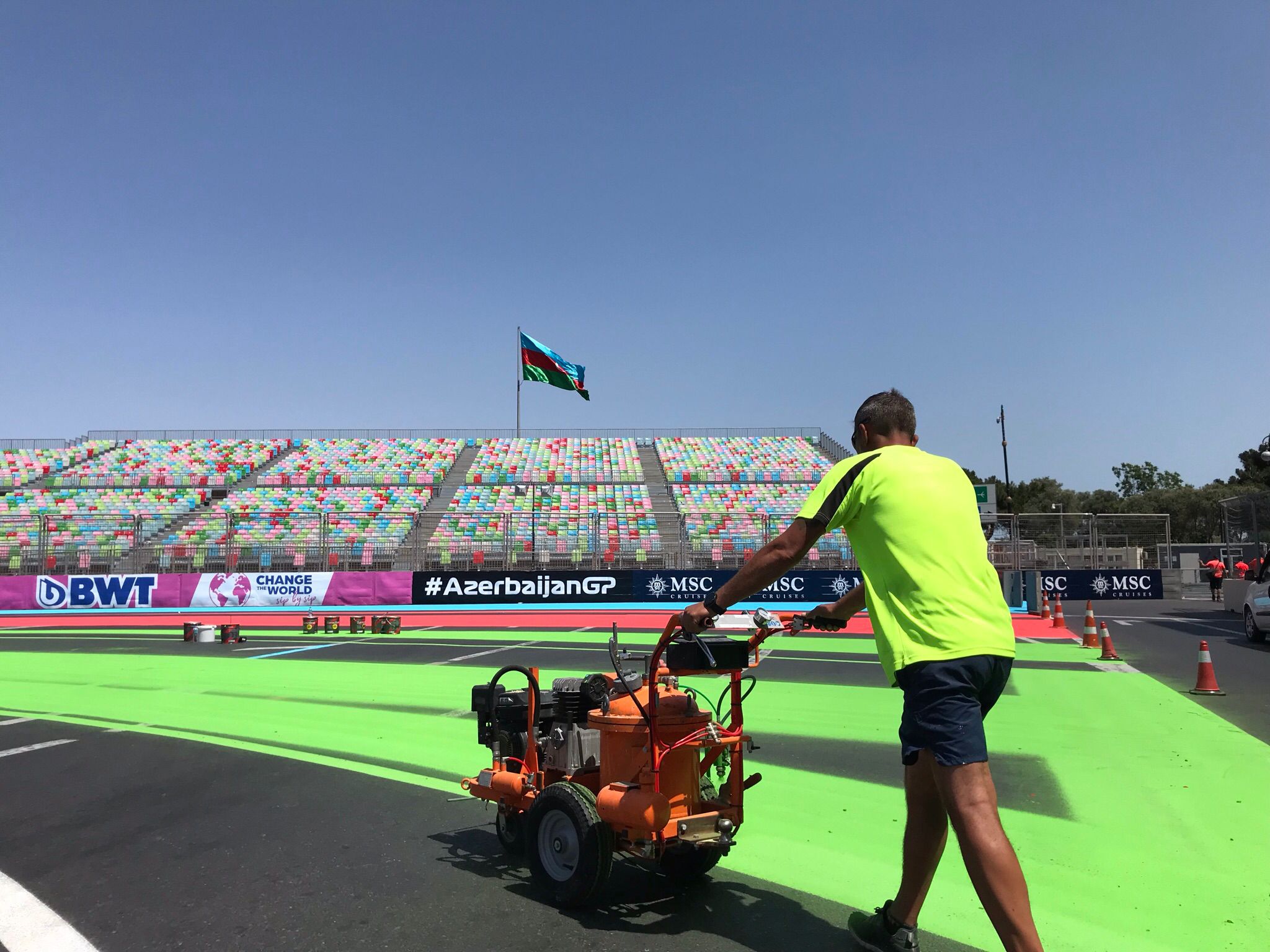 street circuit painting azerbaijan F1