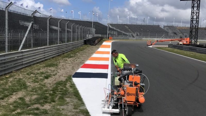 track edge line painting roadgrip dutch F1
