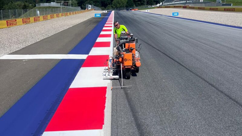 track line marking f1 grand prix austria