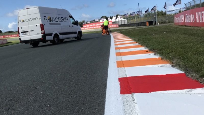 track marking F1 dutch gp