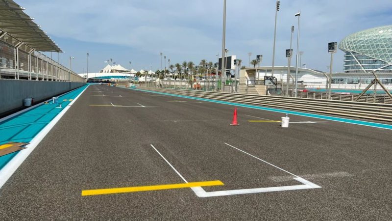 track markings abu dhabi GP