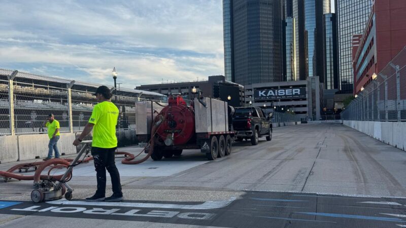 track markings removal detroit
