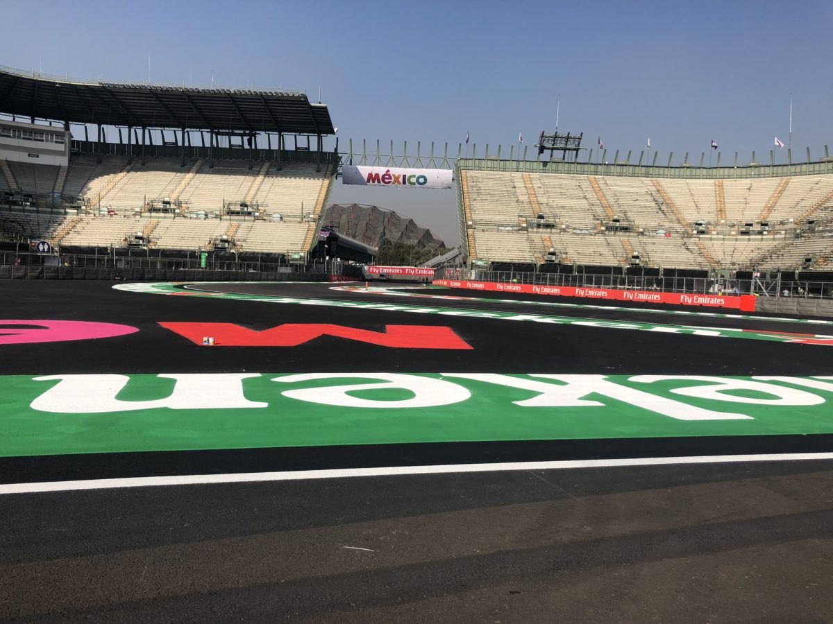 High Friction Track Marking, Mexico F1 GP - Roadgrip