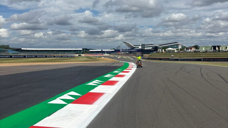track painting Silverstone F1