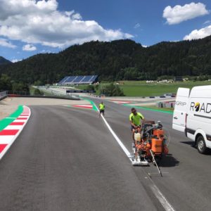 track painting at the red bull ring roadgrip