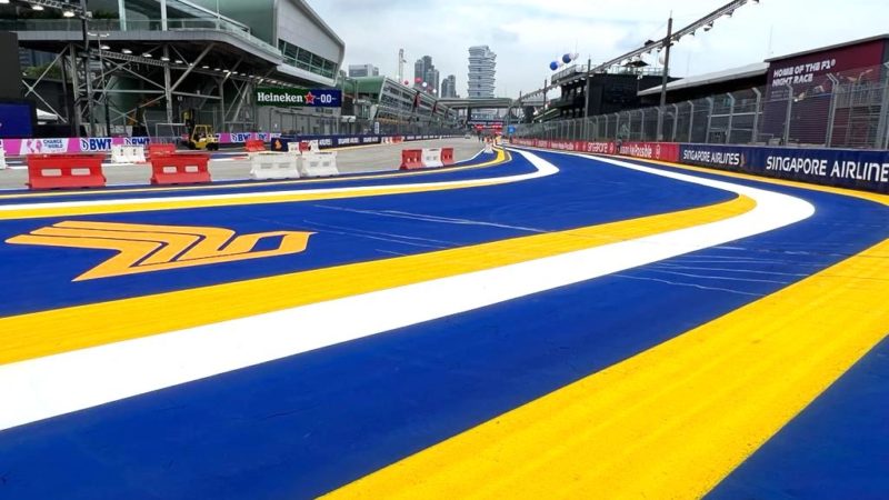 track painting cleaning singapore gp 2022