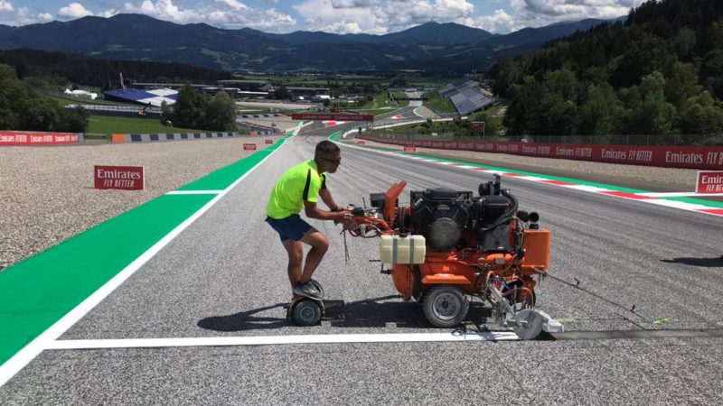 track painting red bull ring austria GP 2022