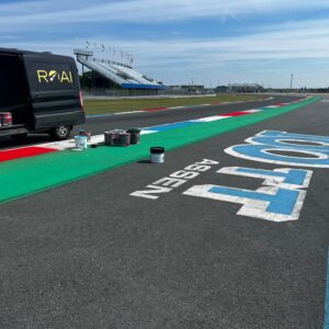 tt assen circuit marking roadgrip