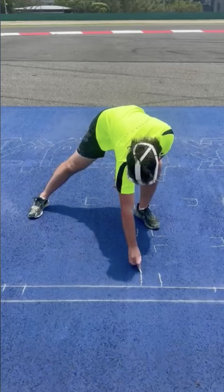 virtual reality line marking