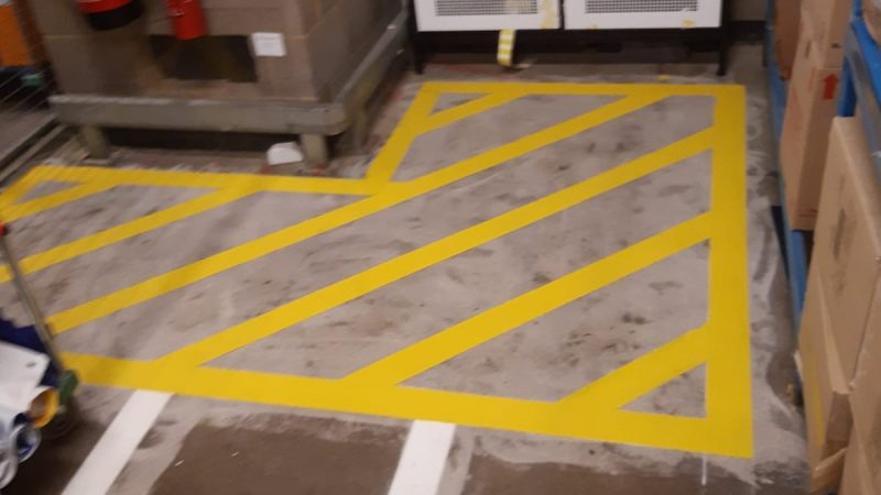 warehouse safety markings