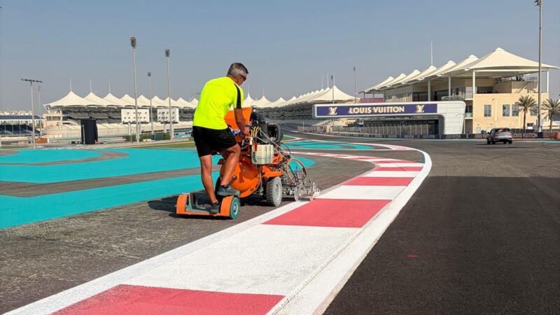 who paints yas marina circuit