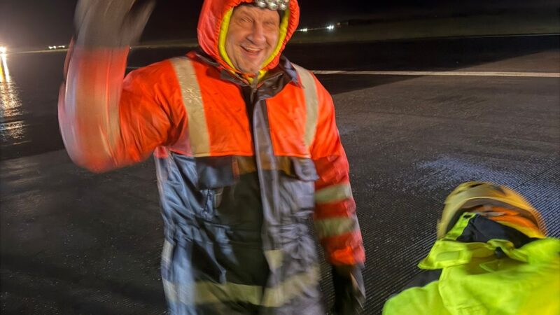 working in wet weather